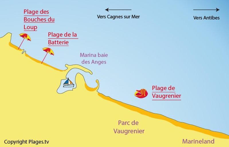 Lovely Apartment In Marina Baie Des Anges- Baronnet - Sew View, Free Parking Spaces On Site, Restaurants, Beach, Supermarket Villeneuve-Loubet Exterior photo